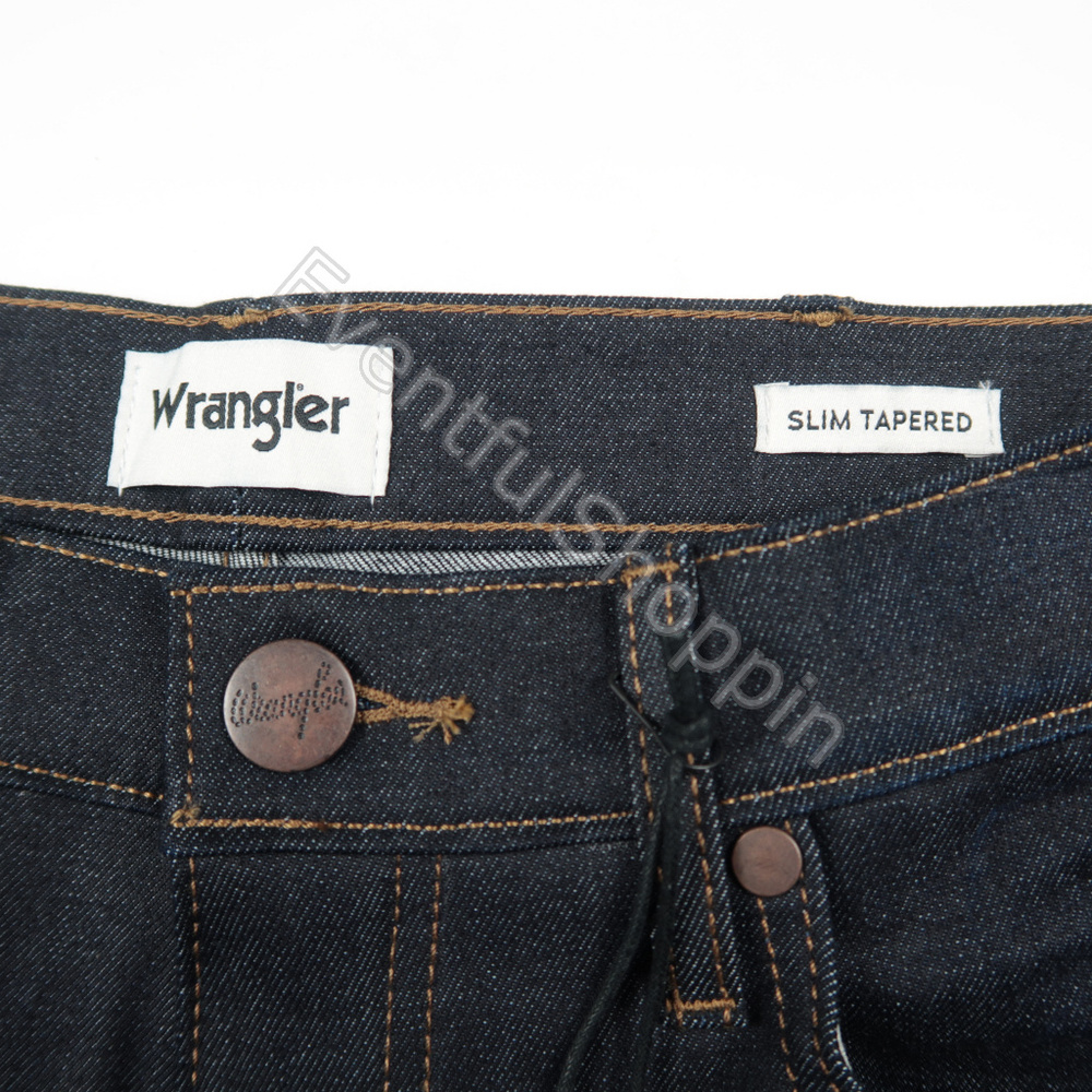 Wrangler Distressed Raw Slim Taper Stretch Jeans - Picture 2 of 5
